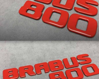 Badge métallique rouge Brabus 800 pour Mercedes Benz Classe G