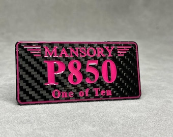 Achterklep Carbon Embleem Roze Mansory P850 Performance voor G Klasse W463A W465