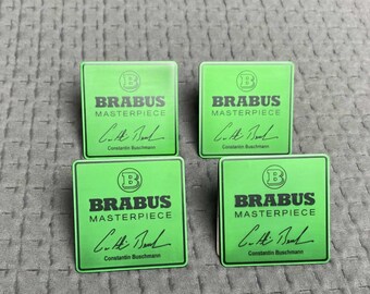 Emblème de siège vert Brabus Masterpiece pour Mercedes Classe G