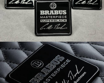 Stoelen badge set Brabus Masterpiece Superblack 2025+ serie voor alle Mercedes Benz