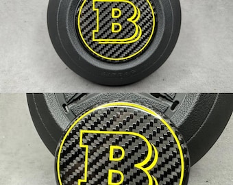 Carbon stuurwiel met airbaglogo Brabus voor Mercedes Benz