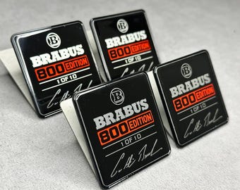 Brabus 800 Edition Seat Badge Emblem 1 van 10 Rood op Mercedes W464 W463A G GLE GT S-klasse