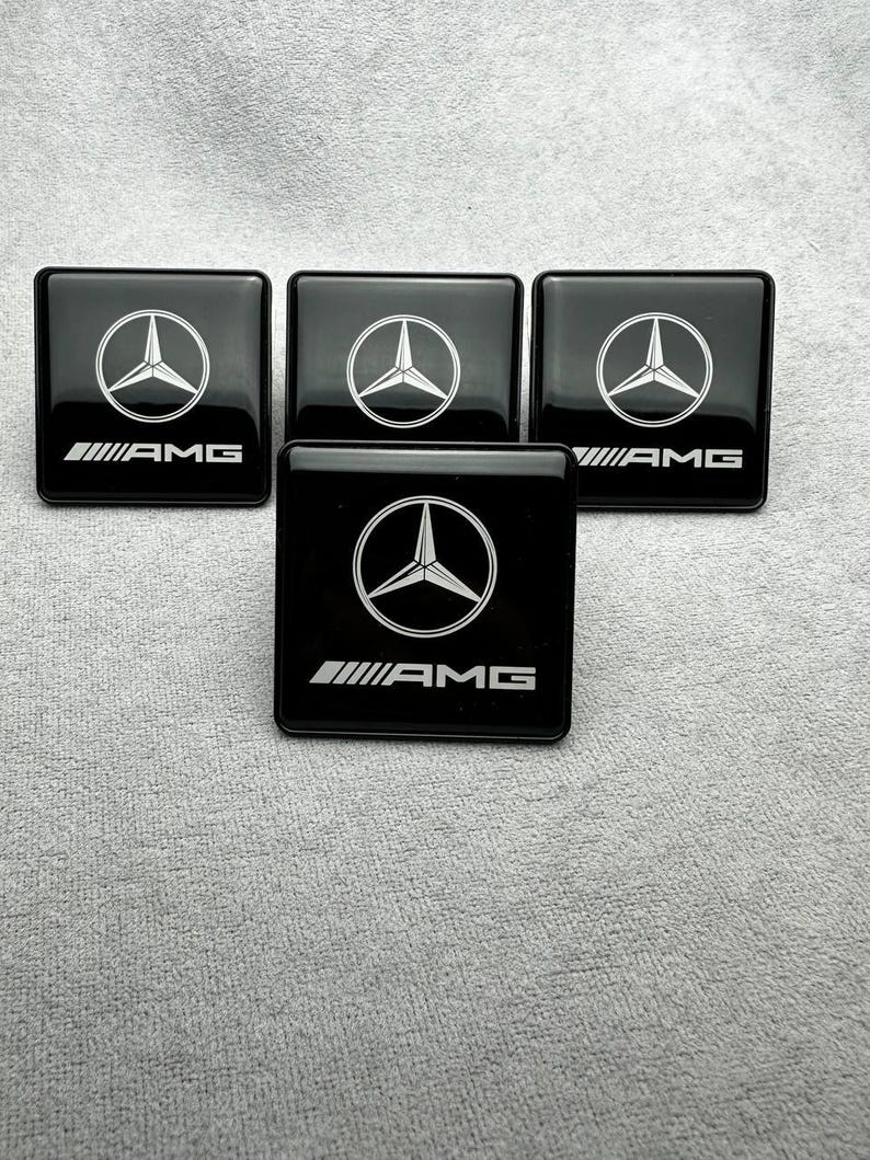 Emblema in metallo nero stile Brabus per Seat Mercedes Benz W463 W464 W463a Classe G immagine 2