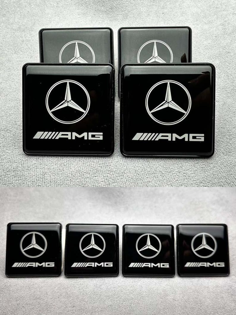 Emblema in metallo nero stile Brabus per Seat Mercedes Benz W463 W464 W463a Classe G immagine 1