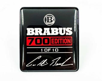 Ensemble de logos métalliques Brabus édition 700, 1 des 10 sièges rouges, emblème pour Mercedes-benz W463a classe G