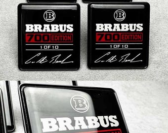 Emblème Brabus 700 édition 1 siège sur 10 pour Mercedes Classe G