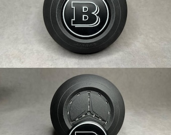Brabus Matte Emblem in AirBag for Mercedes G GLE GLS E S Class 2024+