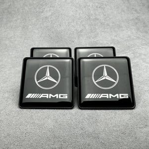 Emblema in metallo nero stile Brabus per Seat Mercedes Benz W463 W464 W463a Classe G immagine 4