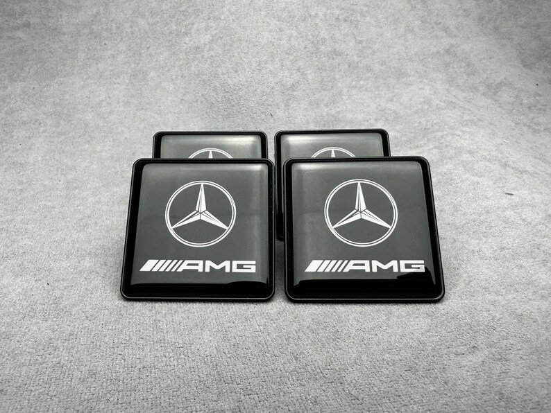 Emblema in metallo nero stile Brabus per Seat Mercedes Benz W463 W464 W463a Classe G immagine 4