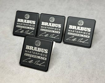 Stoelemblemenset Brabus Masterpiece Superblack Matte 2025+ serie voor alle Mercedes Benz