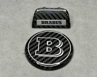 Brabus Carbon emblemenset voor AMG-stuurwiel 2018-2026 g63 s63 c63 e63 GLE GLS