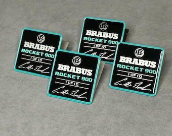 Tiffany Seats badge set Brabus 900 Rocket Edition 1 van 10 serie voor Mercedes Benz W463 W464 W463A G-klasse
