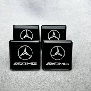 Emblema in metallo nero stile Brabus per Seat Mercedes Benz W463 W464 W463a Classe G immagine 3