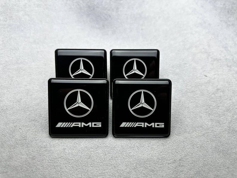 Emblema in metallo nero stile Brabus per Seat Mercedes Benz W463 W464 W463a Classe G immagine 3