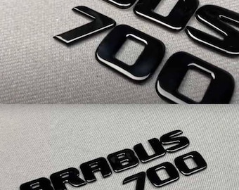 Badge arrière en métal noir Brabus 700 pour Mercedes-benz Classe G