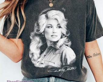 Camiseta Dolly Parton Vintage Comfort Colors, Camiseta Memorial Dolly Parton, Memória de Dolly 1946-2026, Camiseta Retrô de Música Country