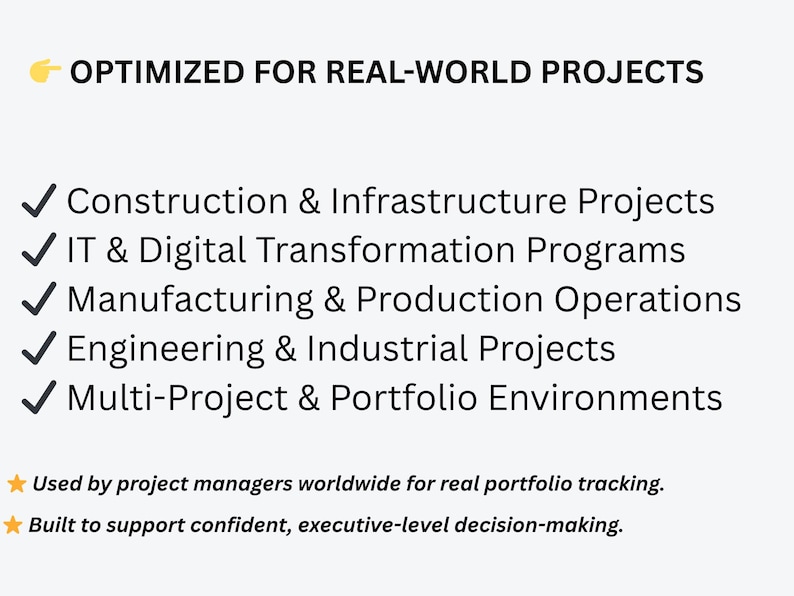 Power BI project dashboard designed for Real-world Projects including construction & manufacturing sectors, IT & Digital Transformation & Multi project Environments
