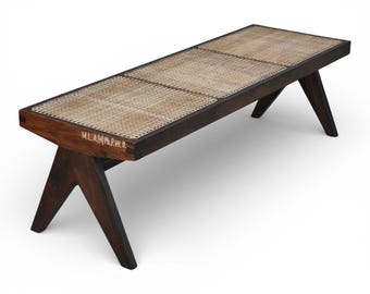 Pierre Jeanneret cane bench