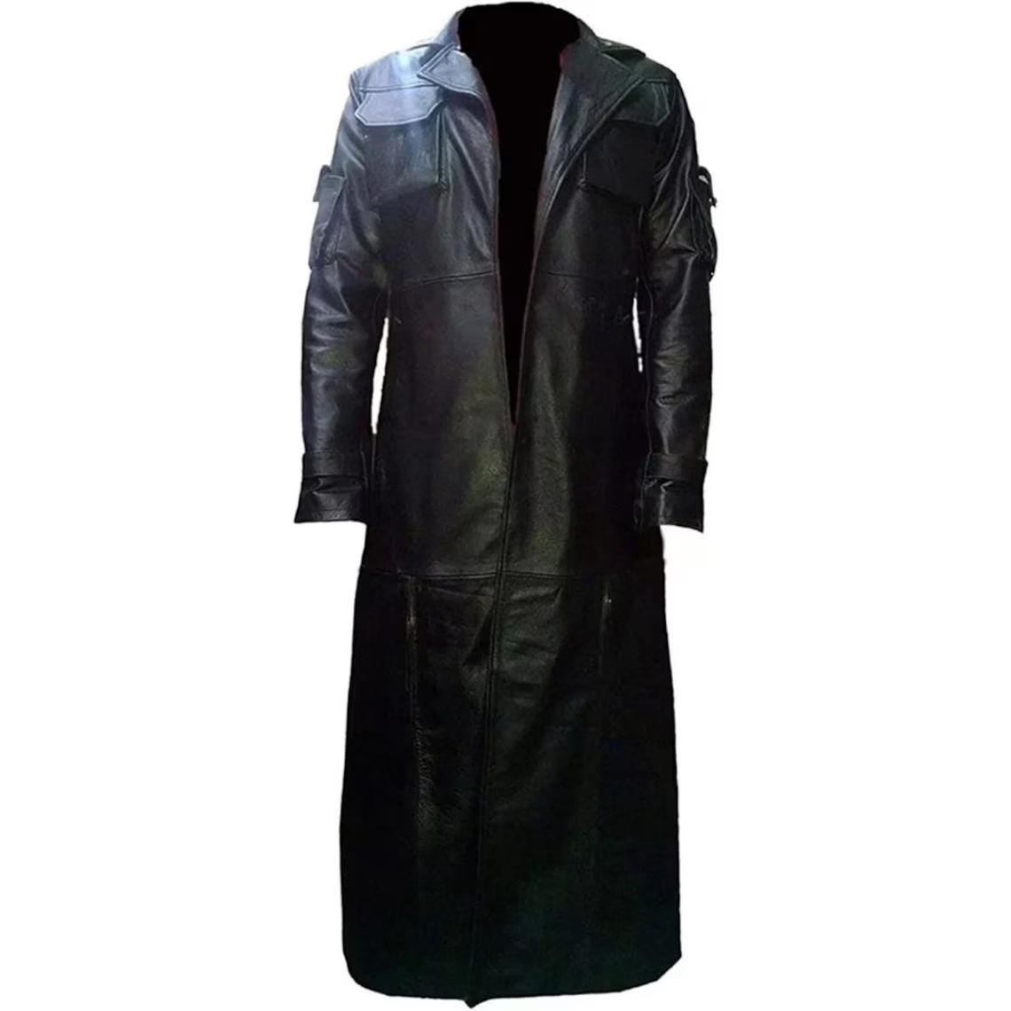 Punisher Frank Castle Leather Trench Coat: Handmade Cosplay