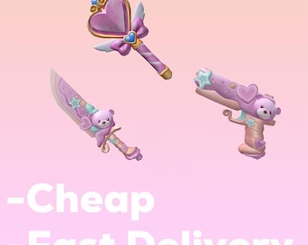 Murder Mystery 2 (MM2) 2026 Valentine Bundle - Heart Wand & Sweet Treat Set