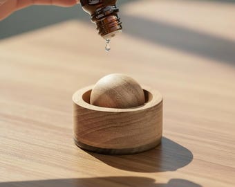 Aromatherapie-Diffusor aus Holz, natürlicher Diffusor für ätherisches Öl, Raumduftdekor