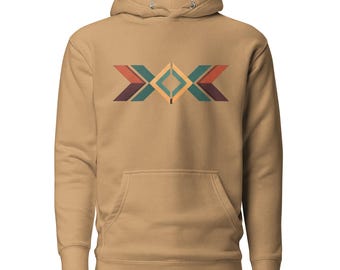 Abstract Geometric Hoodie Modern Streetwear Sweatshirt Minimalist Graphic Hoodie Unisex Pullover Aesthetic Comfy Clothing Trendy Sweater