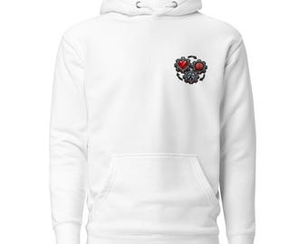 Unisex Engage Hoodie – Heart Brain Action Motivational Design