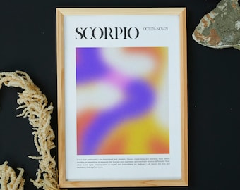 Water Signs Zodiac Art – Pisces Scorpio Cancer Printable (Digital Download)