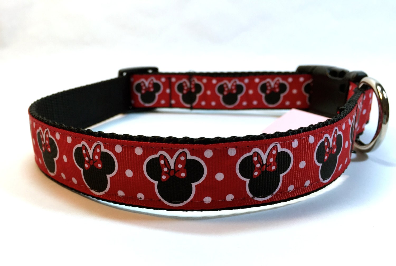 Disney inspired dog collar, Mickey ears collar, mini mouse
