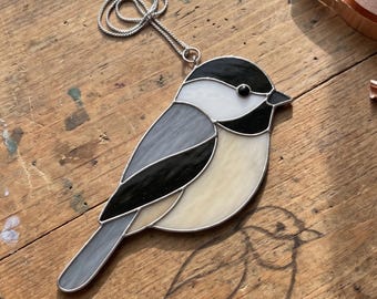 Sparrow Stained Glass Pattern, Beginner Suncatcher Template, Bird Lover Gift (PDF Pattern)