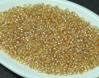 9 grams) 15/0 Miyuki Seed Beads #3 Silver Lined Gold