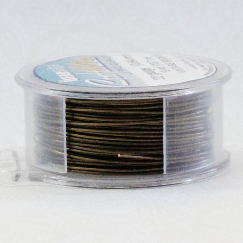 22 gauge Wire/_Vintage Bronze /_15 Yard Spool/_Dead Soft/_Antiqued Brass/_Brown/_Steampunk/_Victorian