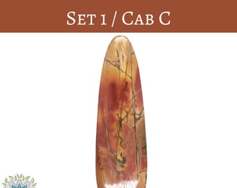 1 cab) 54X16mm Red Creek Jasper Long Teardrop Cab