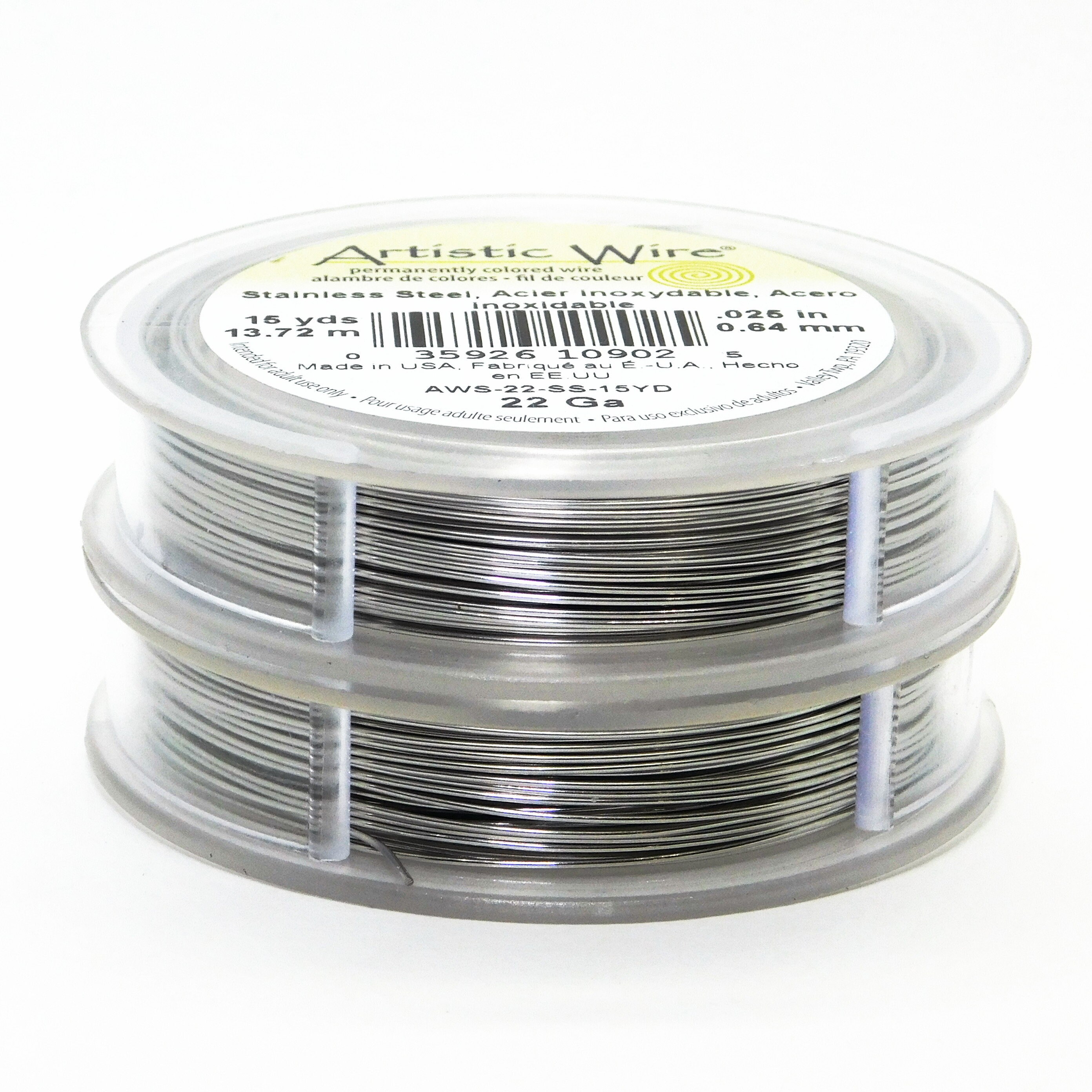 22 gauge Stainless Steel Wire_15 yards_13.72 meters_Artistic Etsy