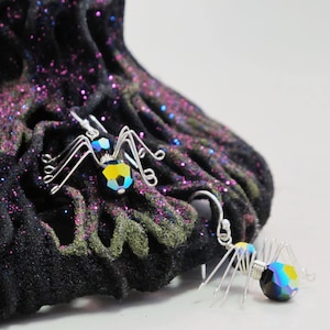 Instant Download PDF_Spider Earrings Tutorial_Wirework_Halloween Earrings_Instructions_Small Business Use