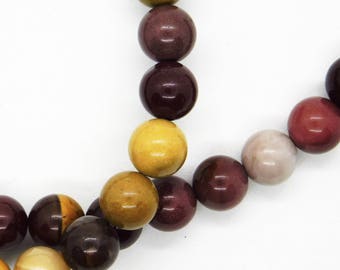 15 inch strand) 8mm Mookaite Rounds