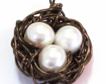 Instant Download_Wire Jewelry Tutorial_Birds Nest Pendant_Wire Bird Nest_PDF_Pattern_Mother's Gift