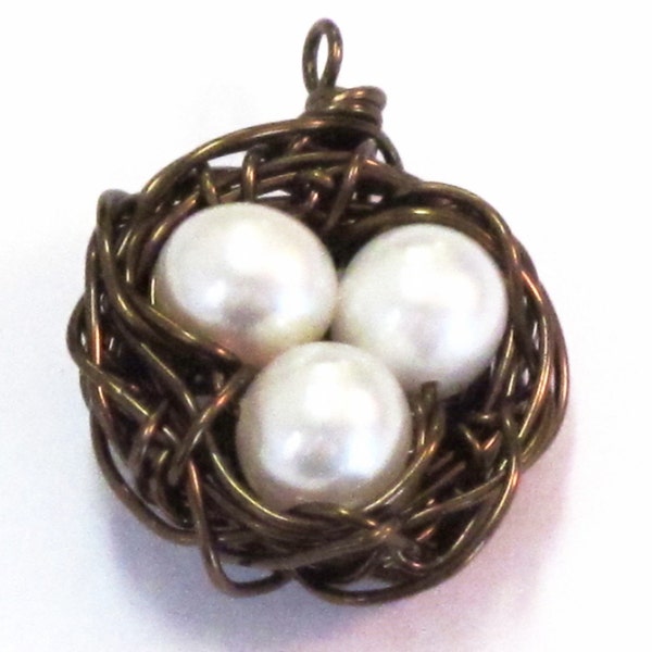 Instant Download_Wire Jewelry Tutorial_Birds Nest Pendant_Wire Bird Nest_PDF_Pattern_Mother's Gift