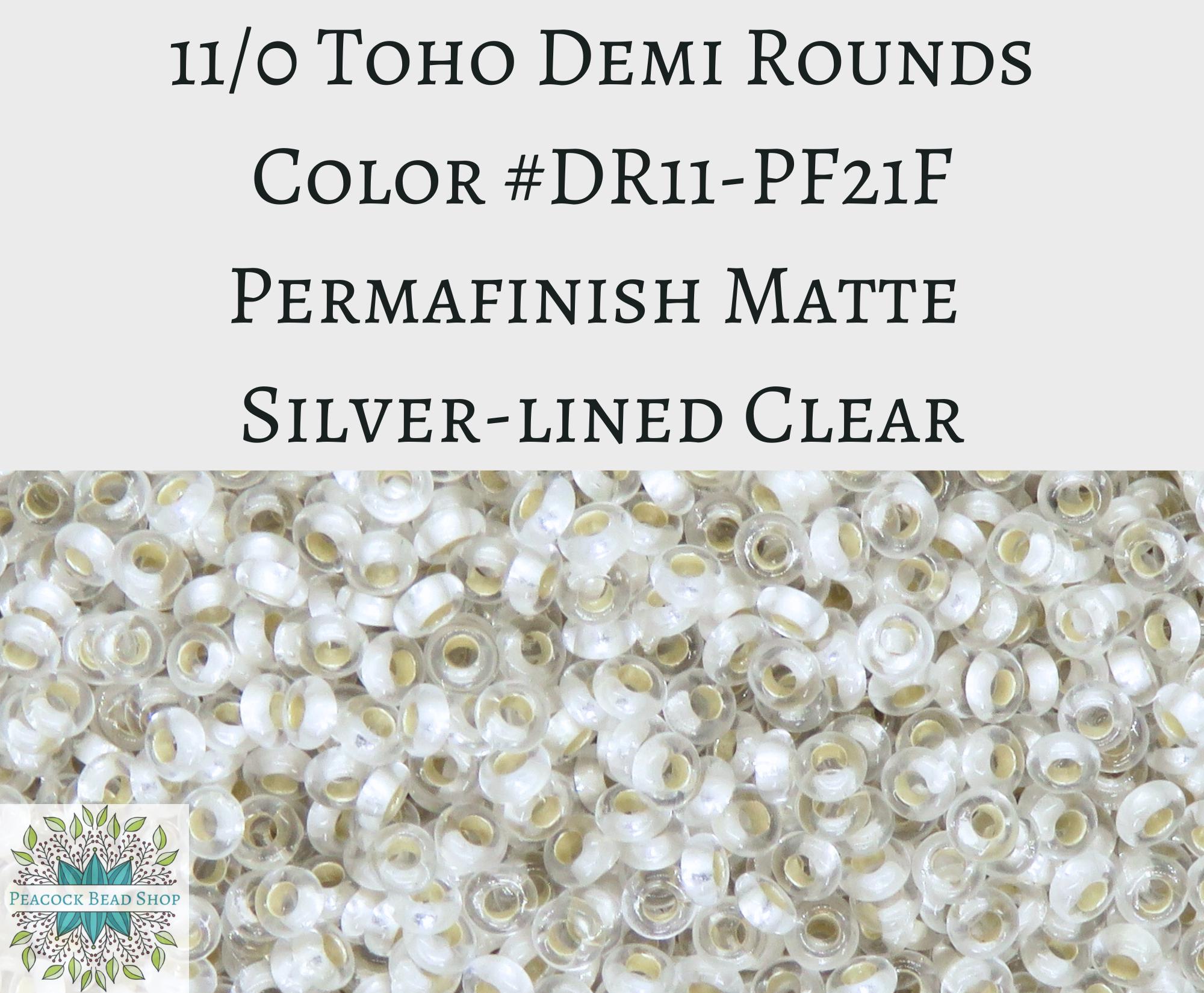 Demi 11-Y614, Toho 8g Metallic Suede Lt Green Demi 11-Y614, Toho 8g Metallic Suede Lt Green