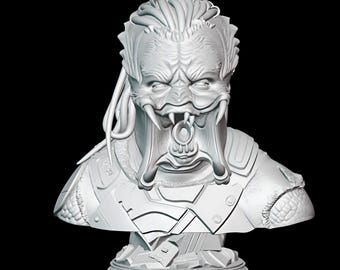 Predator 3D Model : Predator Statue STL File , Alien STL File , Predator 3D Print File , High Quality 3D Model , Statue 3D Model