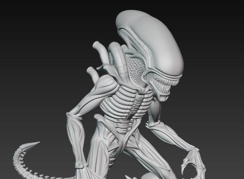 Xenomorph 3D Model : Xenomorphstl File , Alien 3D Model , Alien Diaroma ...
