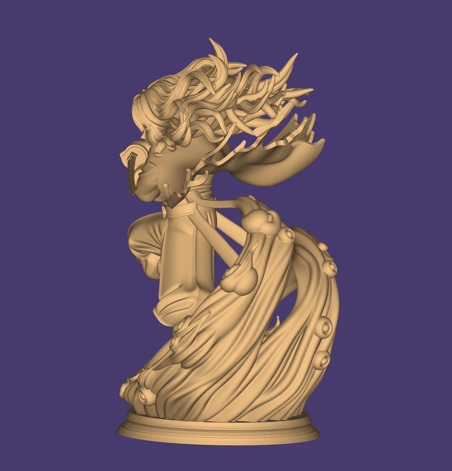 Hashira 3D Model : Demon Slayer 3D Model , Muichiro STL File , Muichiro ...