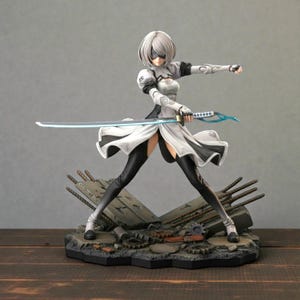 2B - Modèle 3D Nier Automata : modèle 3D Yorha 2B, fichier STL 2B, modèle 3D de haute qualité, modèle 3D d'anime, fichier STL d'anime, fichier STL Nier Automata