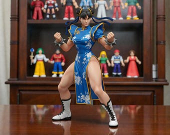 Chun-Li 3D Model : Chun Li STL File , Game 3D Model , 3D Printer File, Chun-Li Statue Model , Street Fighter 3D Model , Woman Warrior
