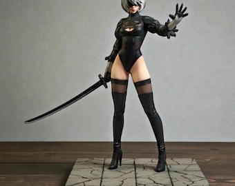 2B - Nier Automa 3D Model : Yorha 2B 3D Model , 2B STL File , High Quality 3D Model , Anime 3D Model , Anime STL File , Nier Automata STL
