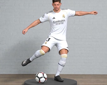 Modelo 3D de Valverde: Archivo STL de Valverde, Modelo 3D de fútbol, Archivo STL de jugadores de fútbol, Archivo de impresión 3D de Valverde, Archivo STL de fútbol