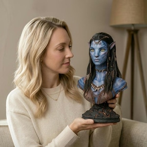 Neytiri Bust 3D Model File : Avatar STL File , Neytiri 3D Model, Avatar Statue Model, Action 3d Model, Avatar 3D Printer File