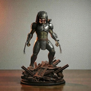 Predator 3D Model : Predator Statue STL File , Alien STL File , Predator 3D Print File , High Quality 3D Model , Statue 3D Model
