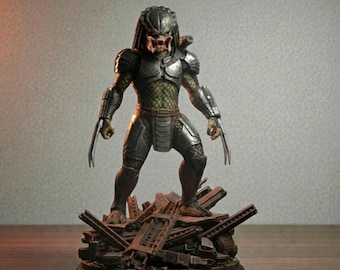 Predator 3D Model : Predator Statue STL File , Alien STL File , Predator 3D Print File , High Quality 3D Model , Statue 3D Model