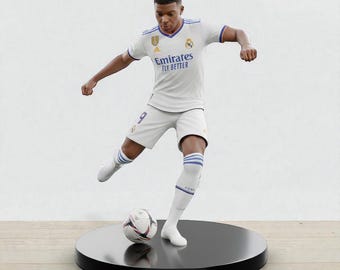 Mbappe 3D Model : Kylian Mbappe STL File , Football 3D Model , Football Players Stl File , Mbappe 3D Print File , Mbappe Statue STl File